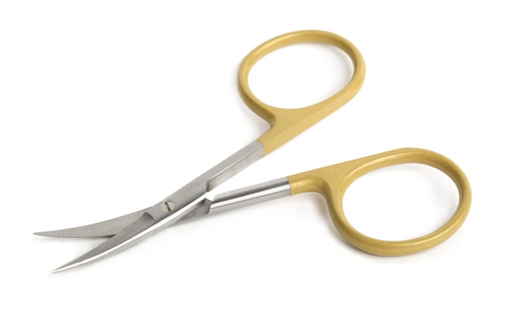 Flydressing Flydressing High Grade Scissor Curved 4" Gold Høykvalitets Saks For Fluebinding Flydressing