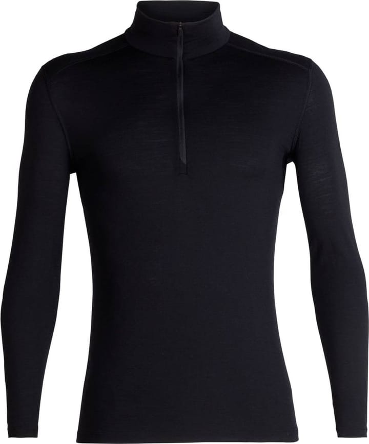 Icebreaker Men's 200 Oasis Longsleeve Half Zip Black Icebreaker