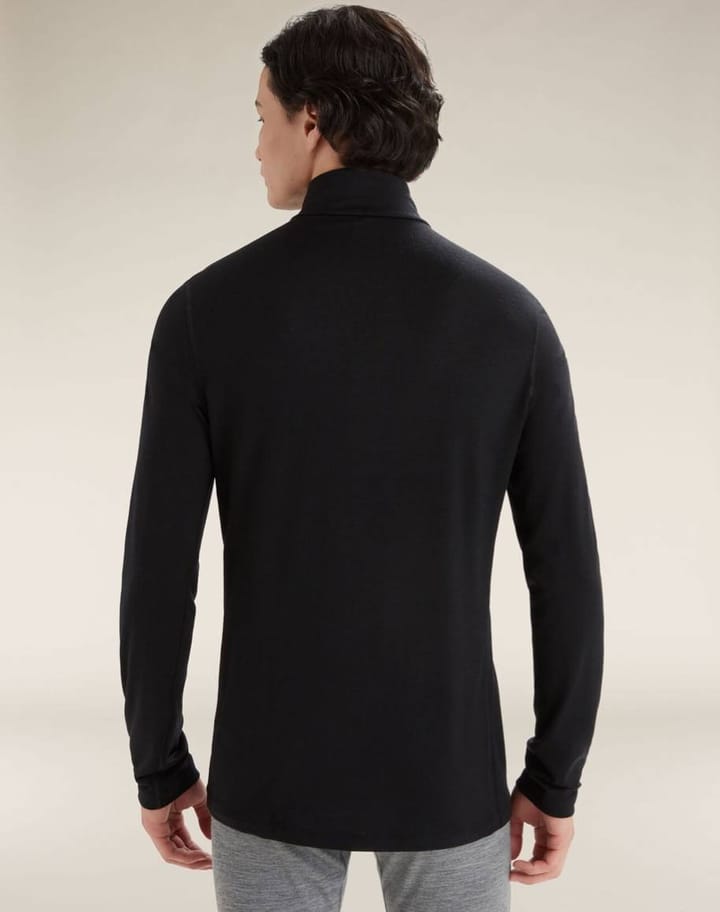 Icebreaker Men's 200 Oasis Longsleeve Half Zip Black Icebreaker