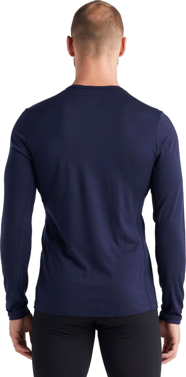 Icebreaker Men's 200 Oasis Long Sleeve Crewe Midnight Navy Icebreaker