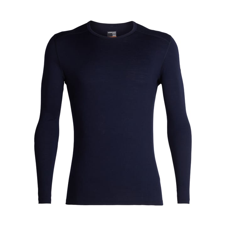 Icebreaker Men's 200 Oasis Long Sleeve Crewe Midnight Navy Icebreaker