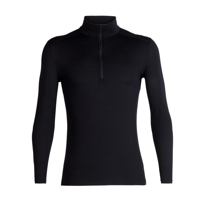 Icebreaker Men's 200 Oasis Longsleeve Half Zip Black Icebreaker