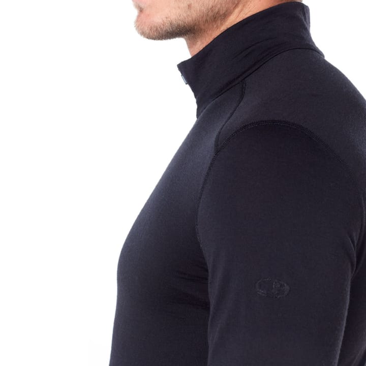 Icebreaker Men's 200 Oasis Longsleeve Half Zip Black Icebreaker