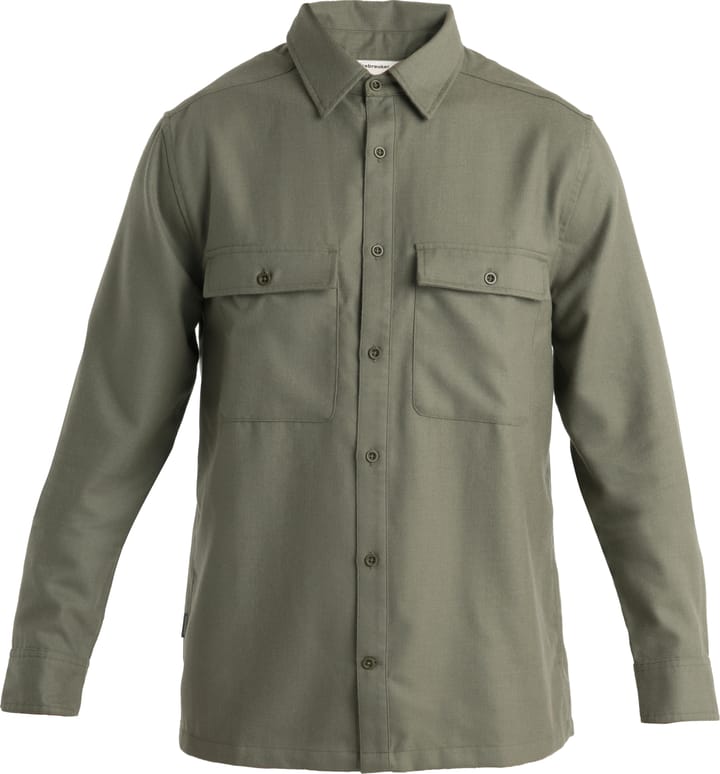 Icebreaker Men's Mer 200 Dawnder Long Sleeve Flannel Shirt Loden Icebreaker