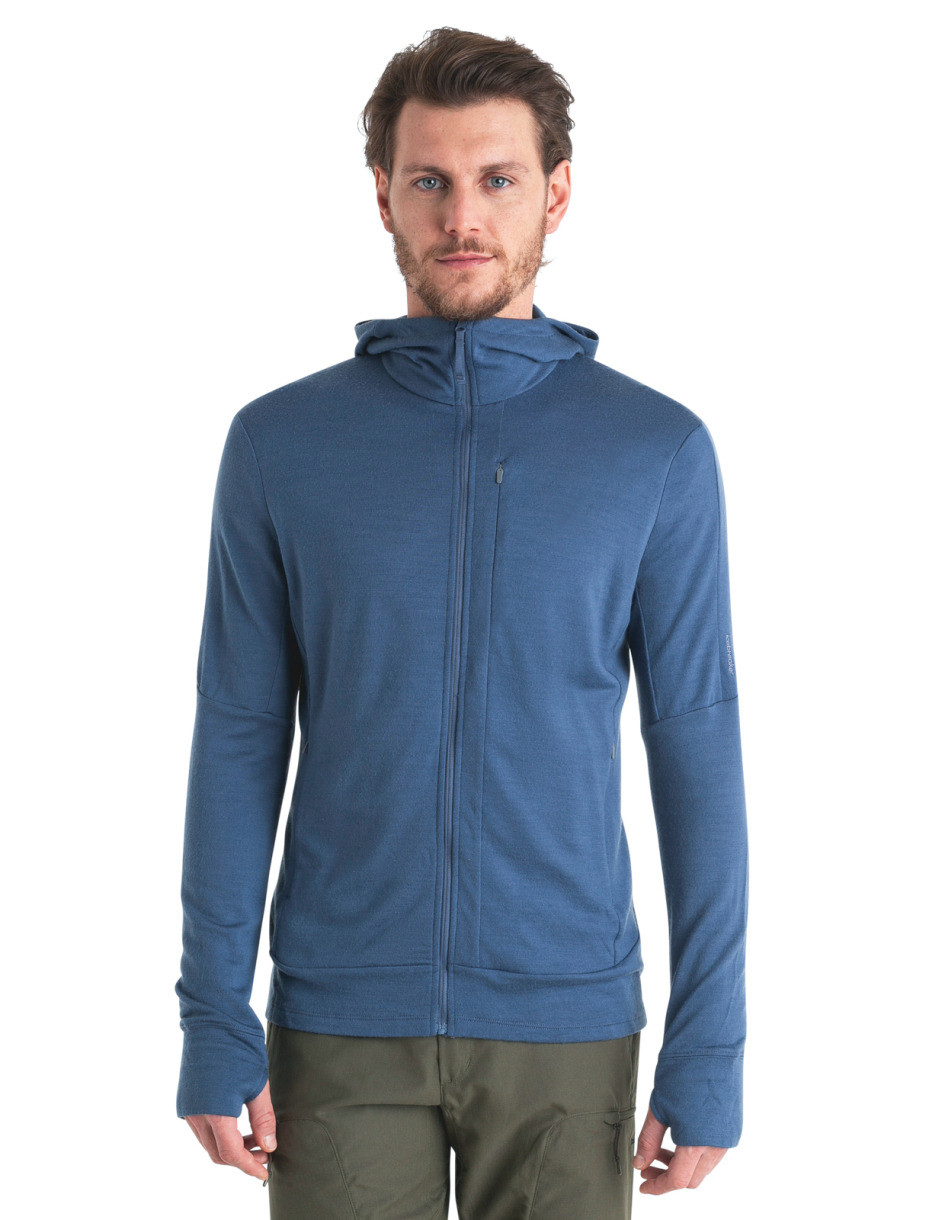 Icebreaker Men’s Merino 260 Quantum III Long Sleeve Zip Hoodie  Dawn