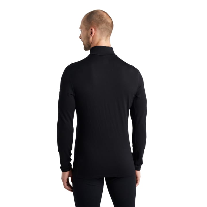 Icebreaker Men's Merino 260 Tech Long Sleeve Half Zip Thermal Top Black Icebreaker