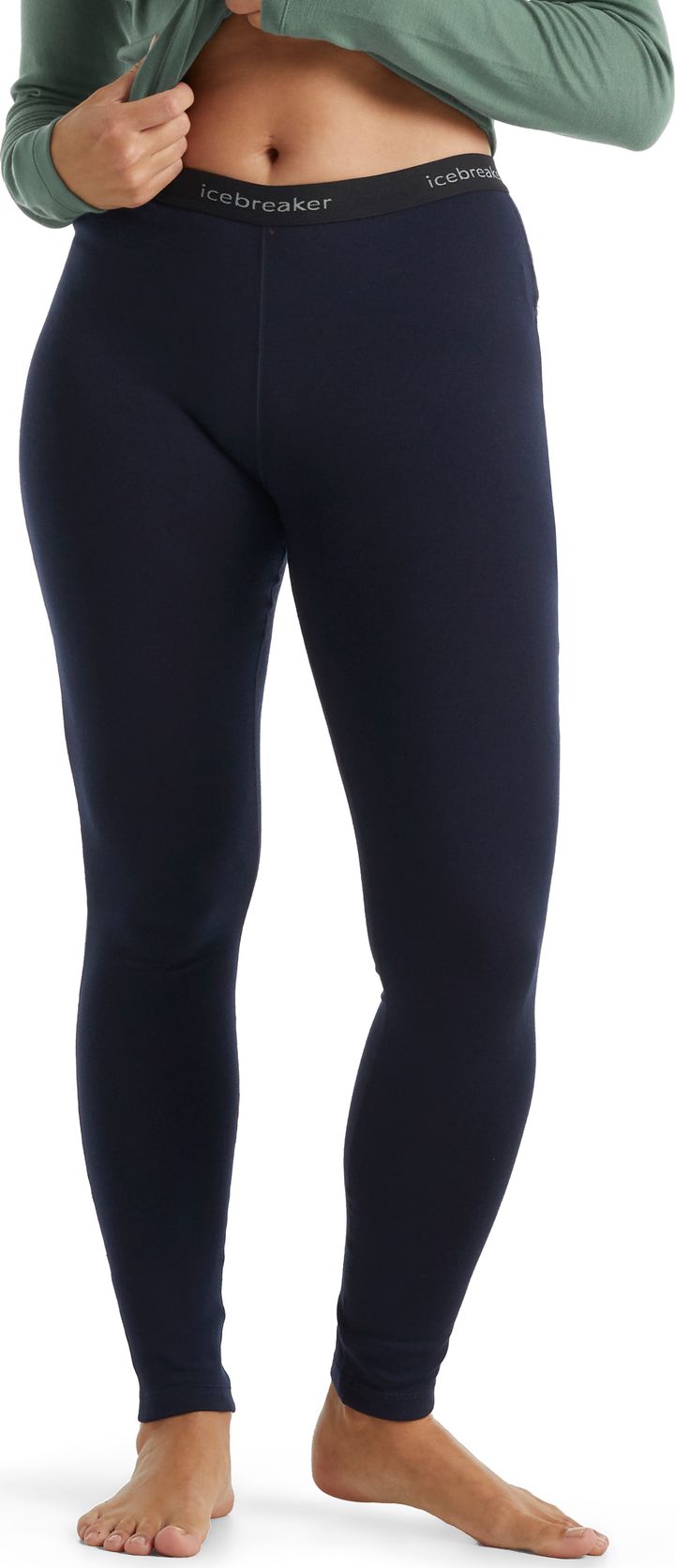 Icebreaker Women's Merino 260 Tech Thermal Leggings Midnight Navy Icebreaker