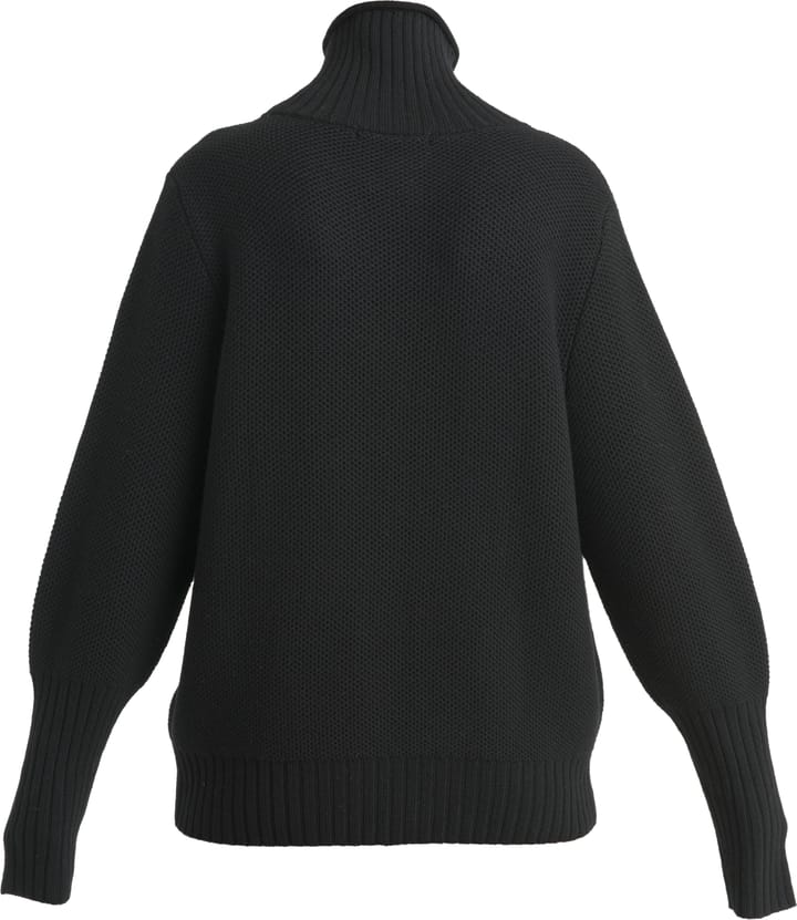 Icebreaker Women's Seevista Funnel Neck Sweater Black Icebreaker