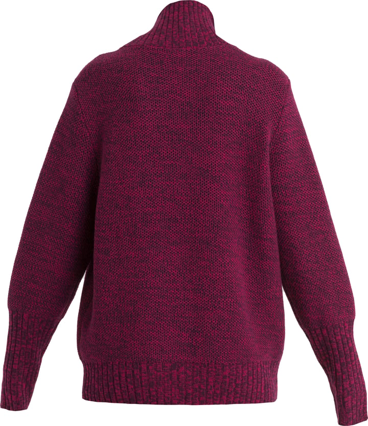 Icebreaker Women's Seevista Funnel Neck Sweater Nightshade/Electron Pink Icebreaker