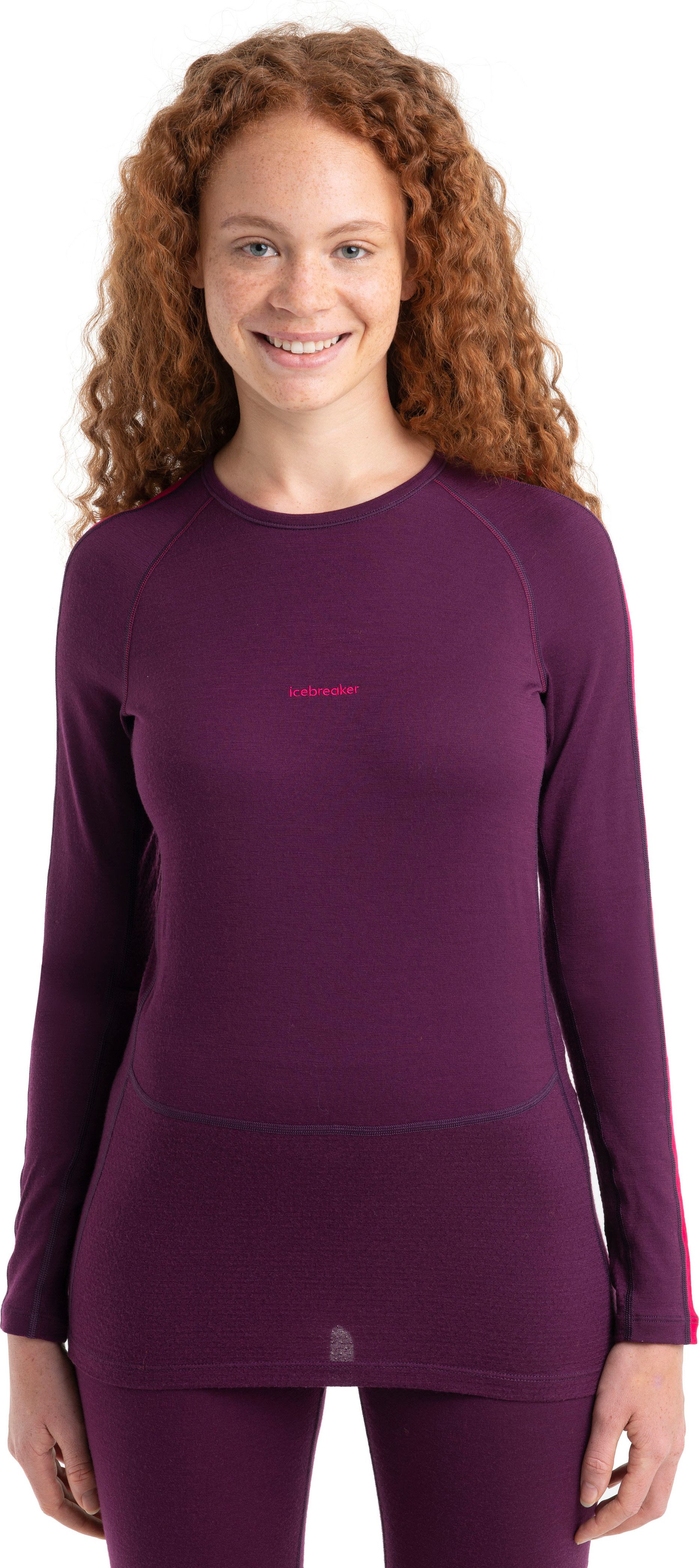 ICEBREAKER-W ZONEKNIT 260 LS HALF ZIP TEMPO/ELECTRON PINK/CB