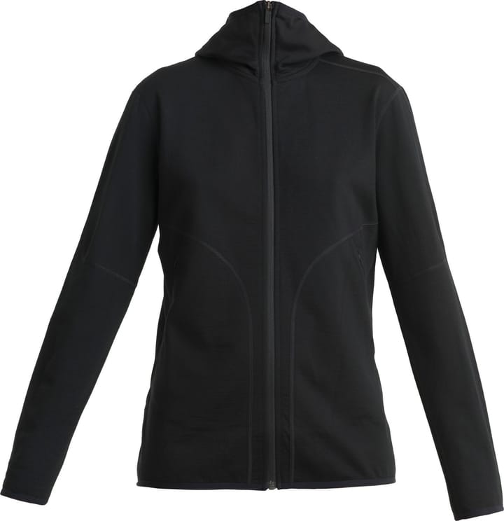 Icebreaker Women's Merino 560 Realfleece Elemental II Longsleeve Zip Black Icebreaker