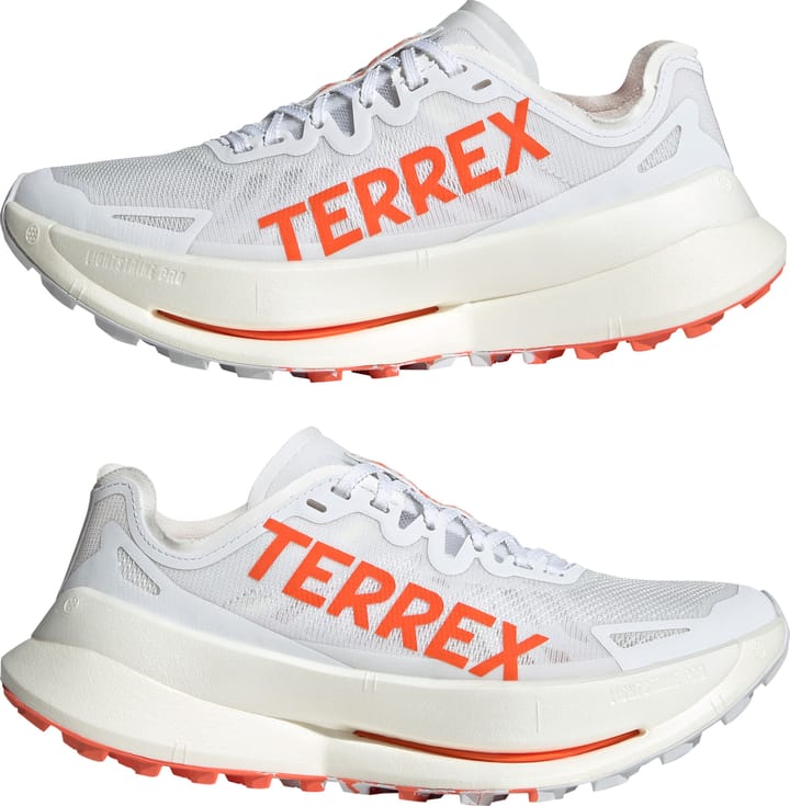 Adidas Women's Terrex Agravic Speed Ultra Trail Running Shoes Cloud White/Impact Orange/Dash Grey Adidas