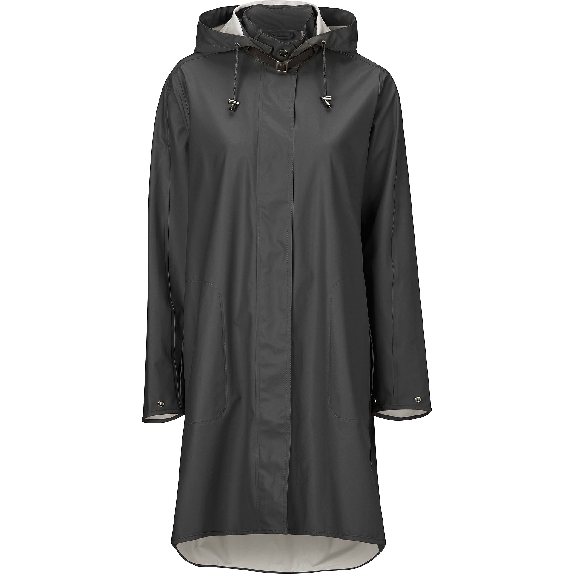 Ilse Jacobsen Women’s Raincoat Detachable Hood Dark Shadow