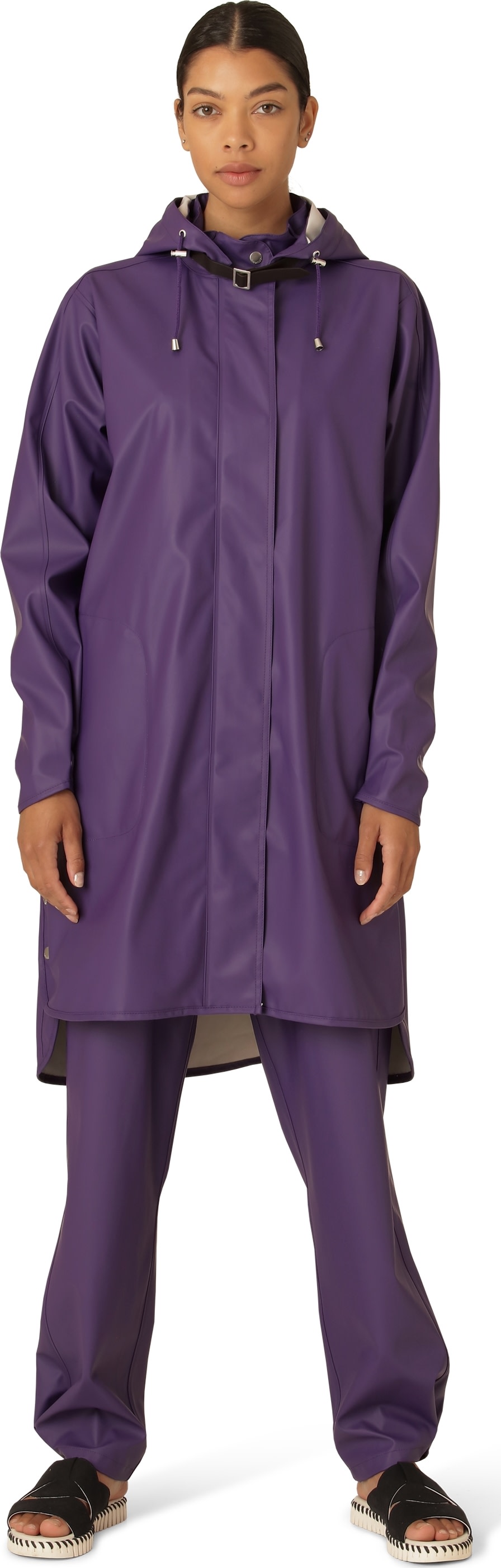 Ilse Jacobsen Women s Raincoat Detachable Hood Purple Rain Buy Ilse Jacobsen Women s Raincoat Detachable Hood Purple Rain here Outnorth