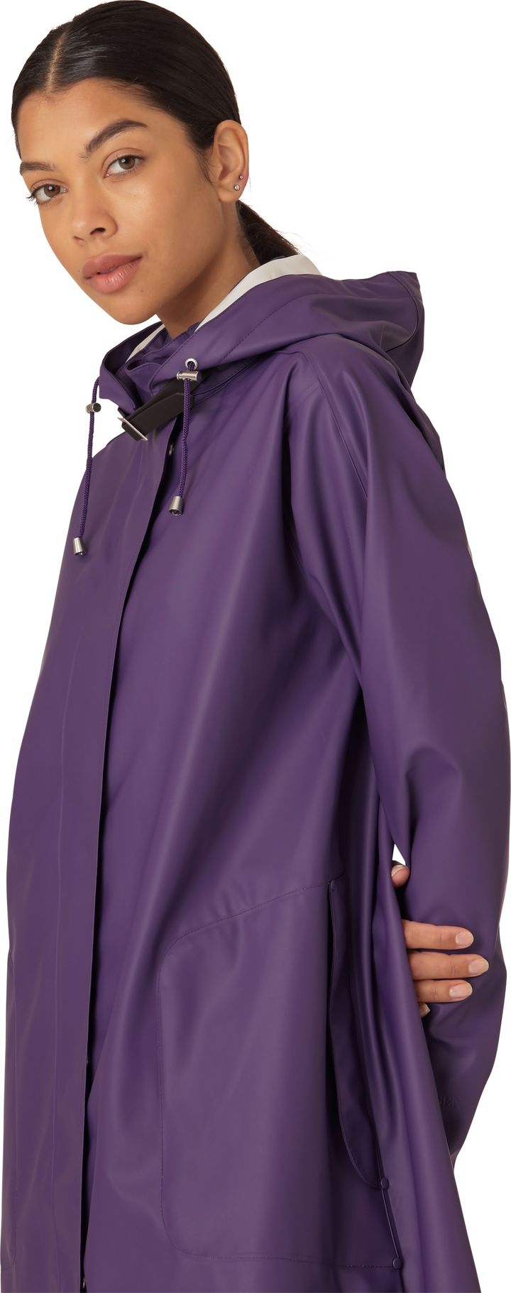 Ilse Jacobsen Women's Raincoat Detachable Hood Purple Rain Ilse Jacobsen