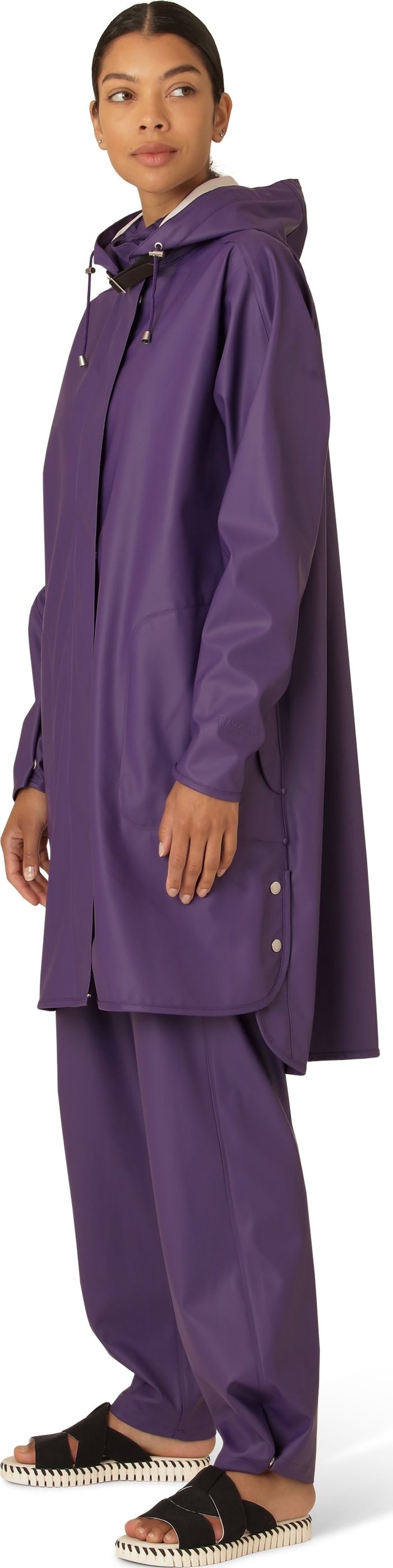 Ilse Jacobsen Women's Raincoat Detachable Hood Purple Rain Ilse Jacobsen