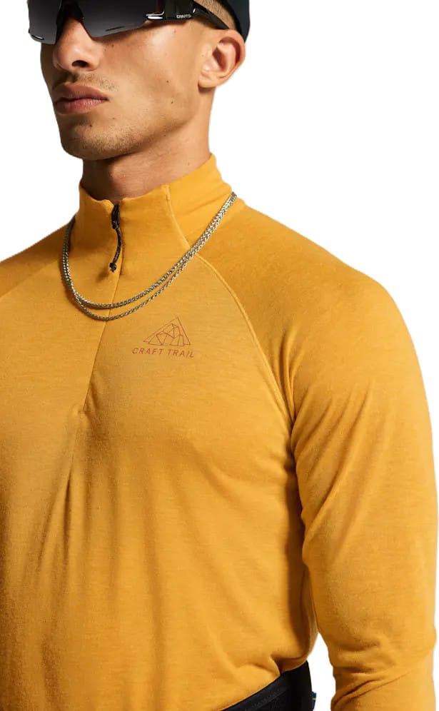 Craft Men's ADV SubZ Wool LS Tee 3 Turmeric Melange Craft