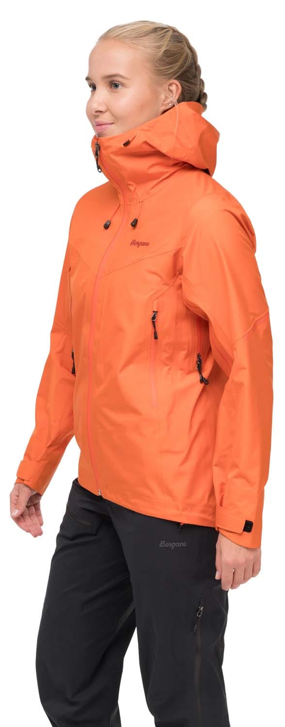 Bergans Women's Rabot Light 3L Shell Jacket Alert Orange Bergans