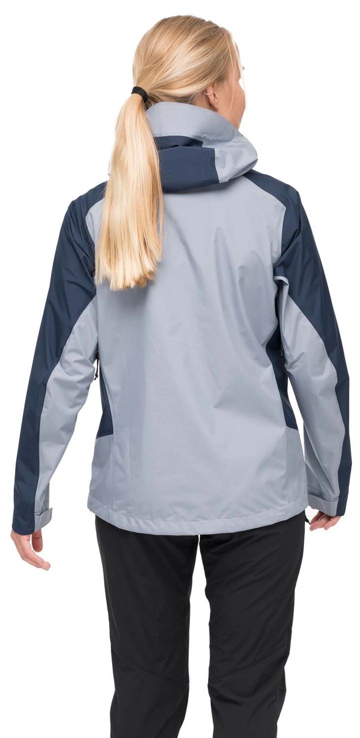 Bergans Women's Vaagaa Light 3l Shell Jacket Husky Blue/Navy Blue Bergans