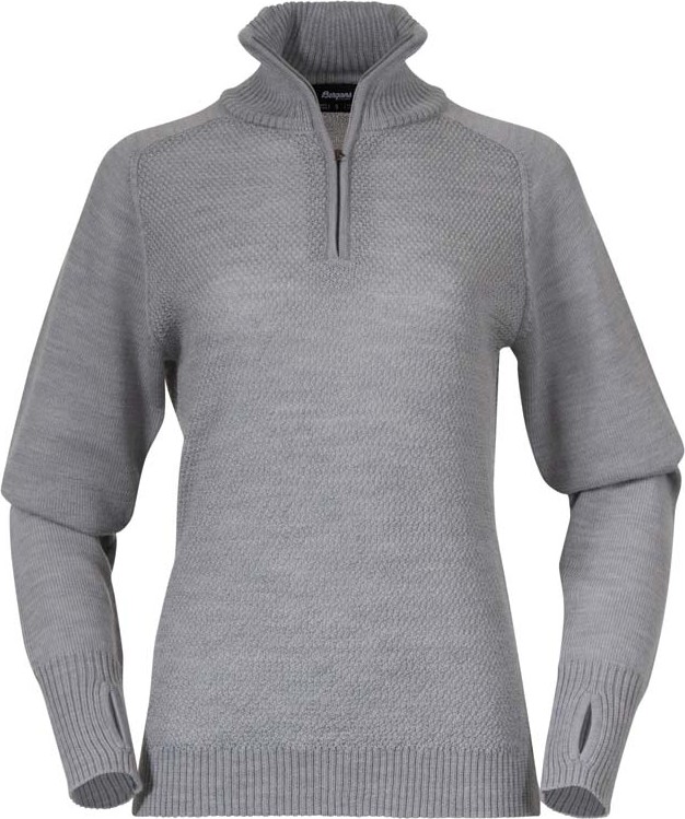 Bergans Women’s Ulriken Light Merino Jumper  Magnesium Grey