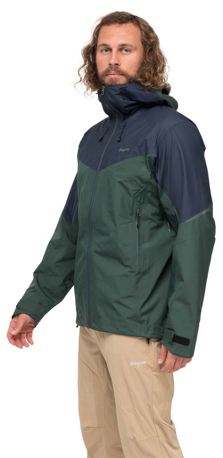 Bergans Men's Rabot Light 3L Shell Jacket Duke Green/Navy Blue Bergans