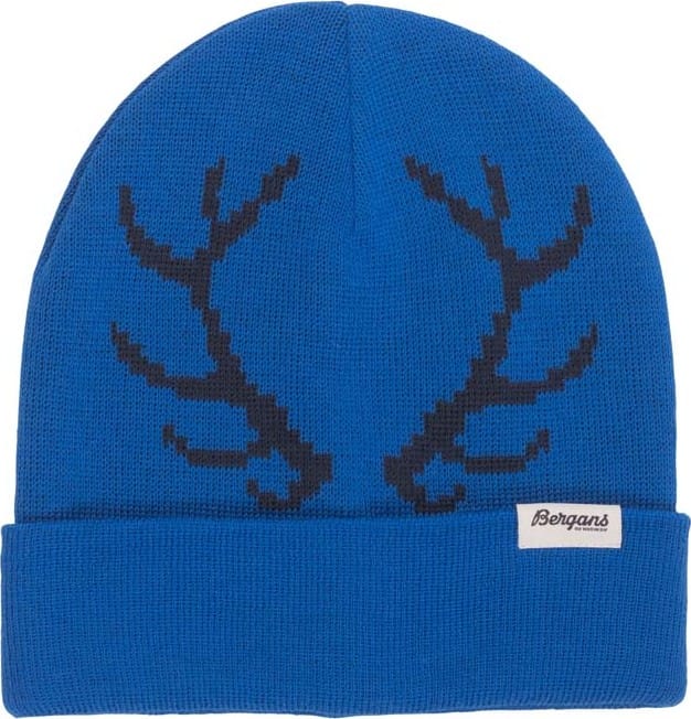 Bergans Kids' Antlers Beanie Space Blue/Navy Blue Bergans