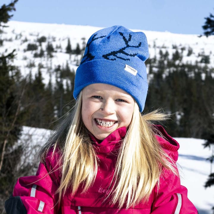 Bergans Kids' Antlers Beanie Space Blue/Navy Blue Bergans