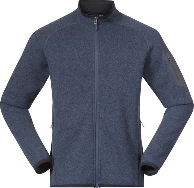 Bergans Men’s Kamphaug Knitted Jacket Granite Blue