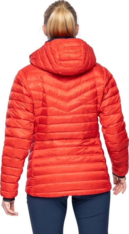 Bergans Women's Rabot Light Down Jacket Hood Fire Red Bergans