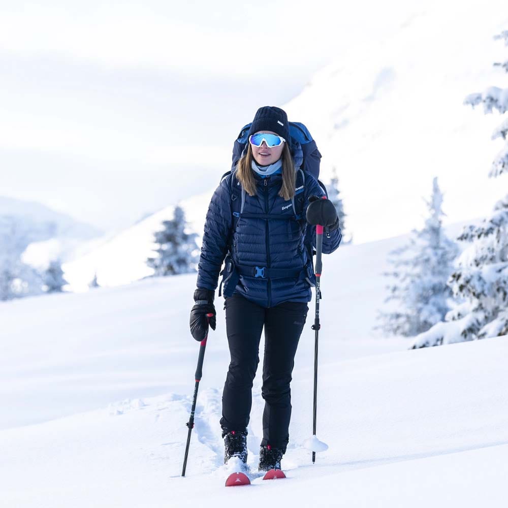 Bergans Women's Rabot Light Down Jacket Hood Navy Blue