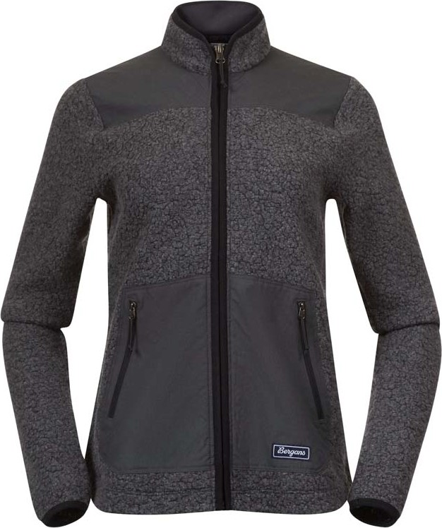 Bergans Women's Nordmarka Rewool Pile Midlayer Jacket Solid Dark Grey/Dark Shadow Grey, XS