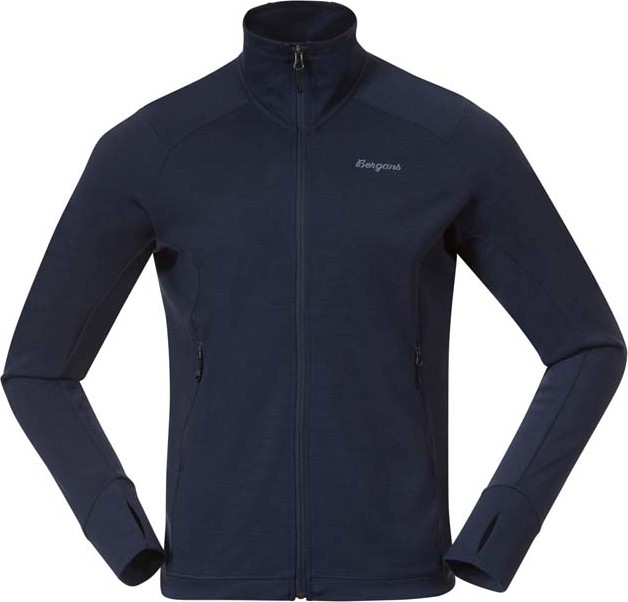 Bergans Men’s Rabot Merino Tech Midlayer Jacket Navy Blue