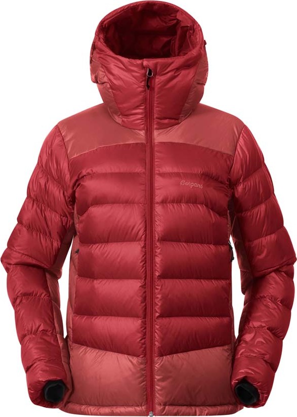 Bergans Women's Vaagaa Allround Down Jacket Rusty Dust/Crimson Red, M