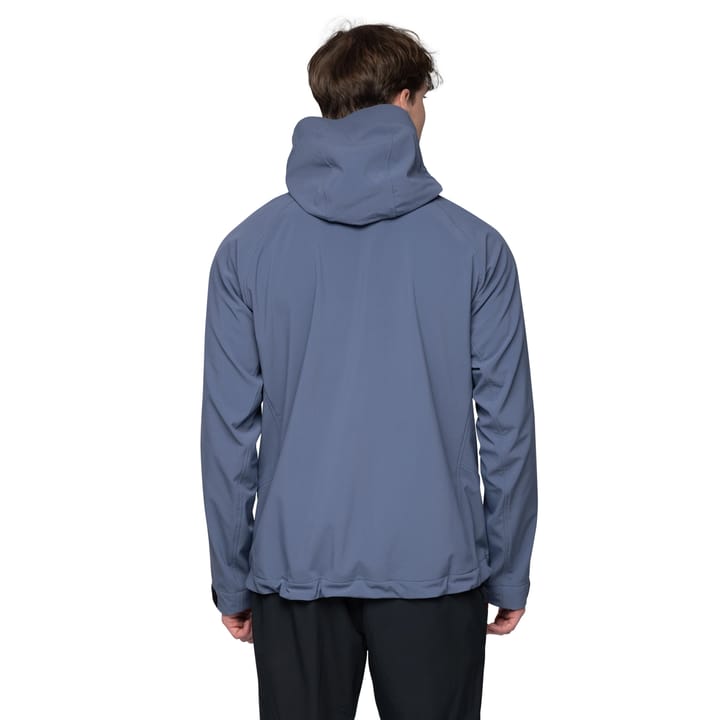 Bergans Men's Vaagaa Softshell Jacket Hood Granite Blue Bergans