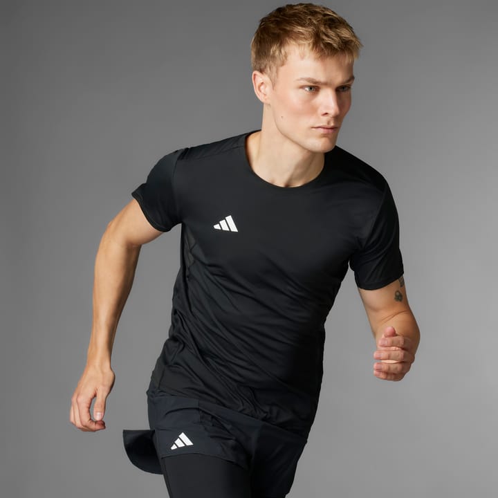 Adidas M Adizero E Tee Black Black Adidas