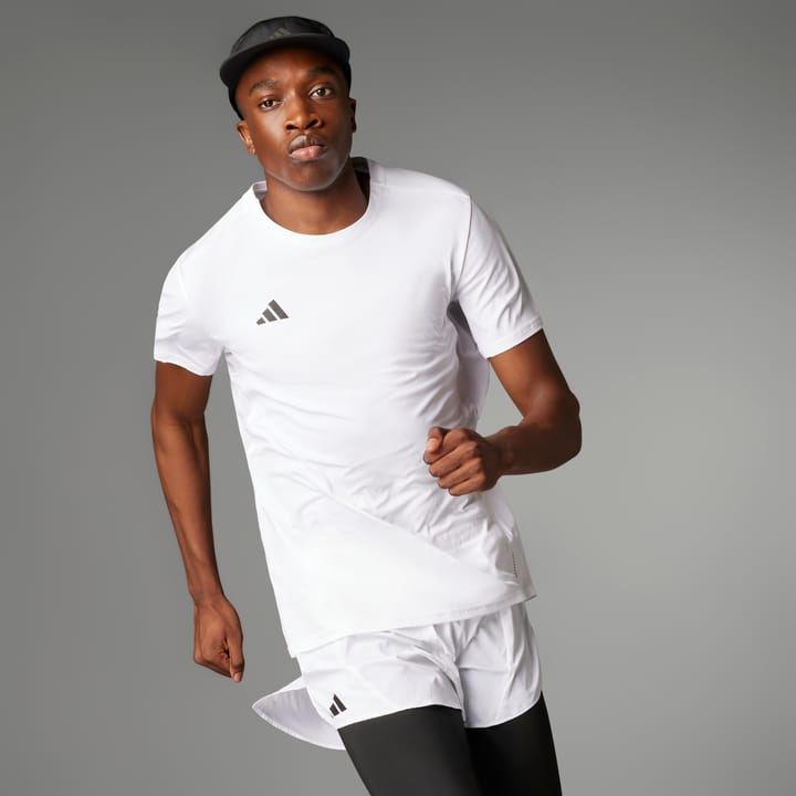 Adidas M Adizero E Tee White White Adidas