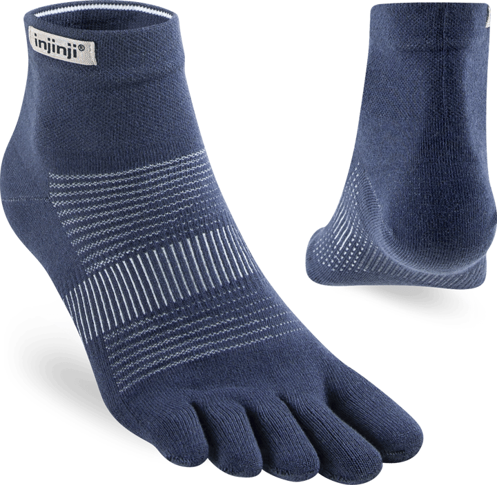 Injinji Men's Run Lightweight Mini-Crew Navy Injinji