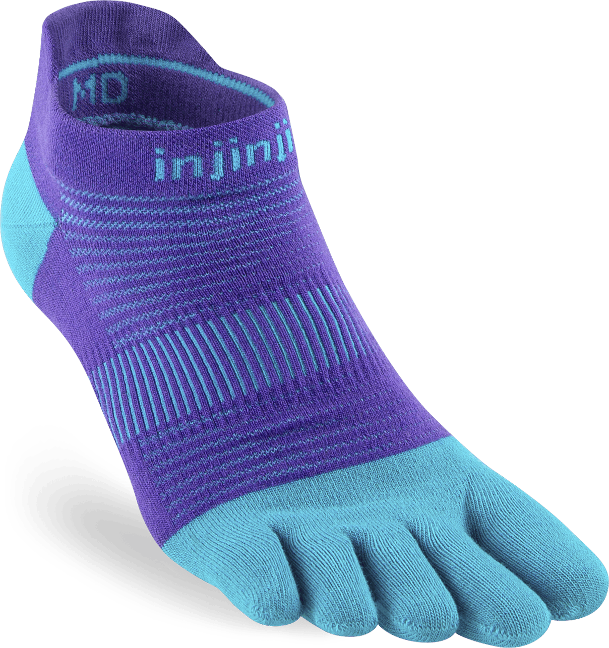 Injinji 2 Men's Run Lightweight No Show Toe Socks