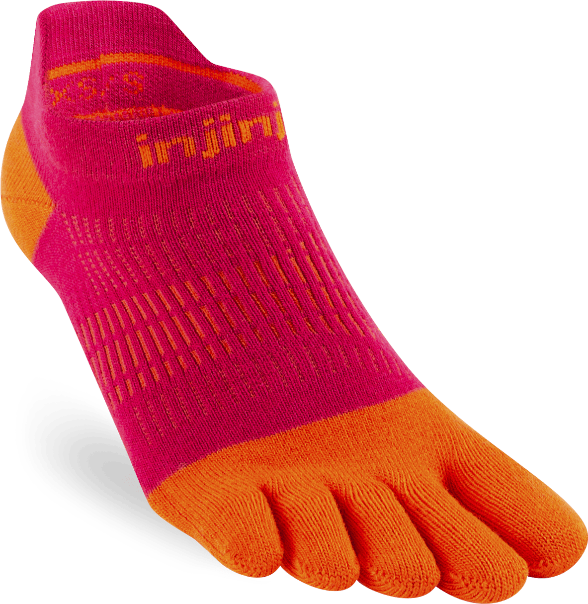 Injinji Women's Run Lightweight No-Show Chili