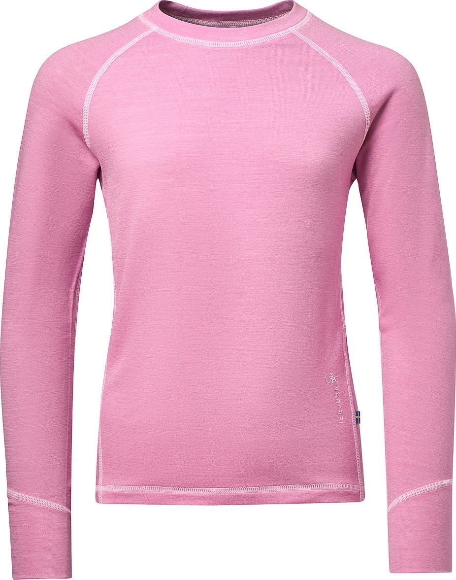 Isbjörn of Sweden Kids' Husky Sweater Baselayer Frost Pink