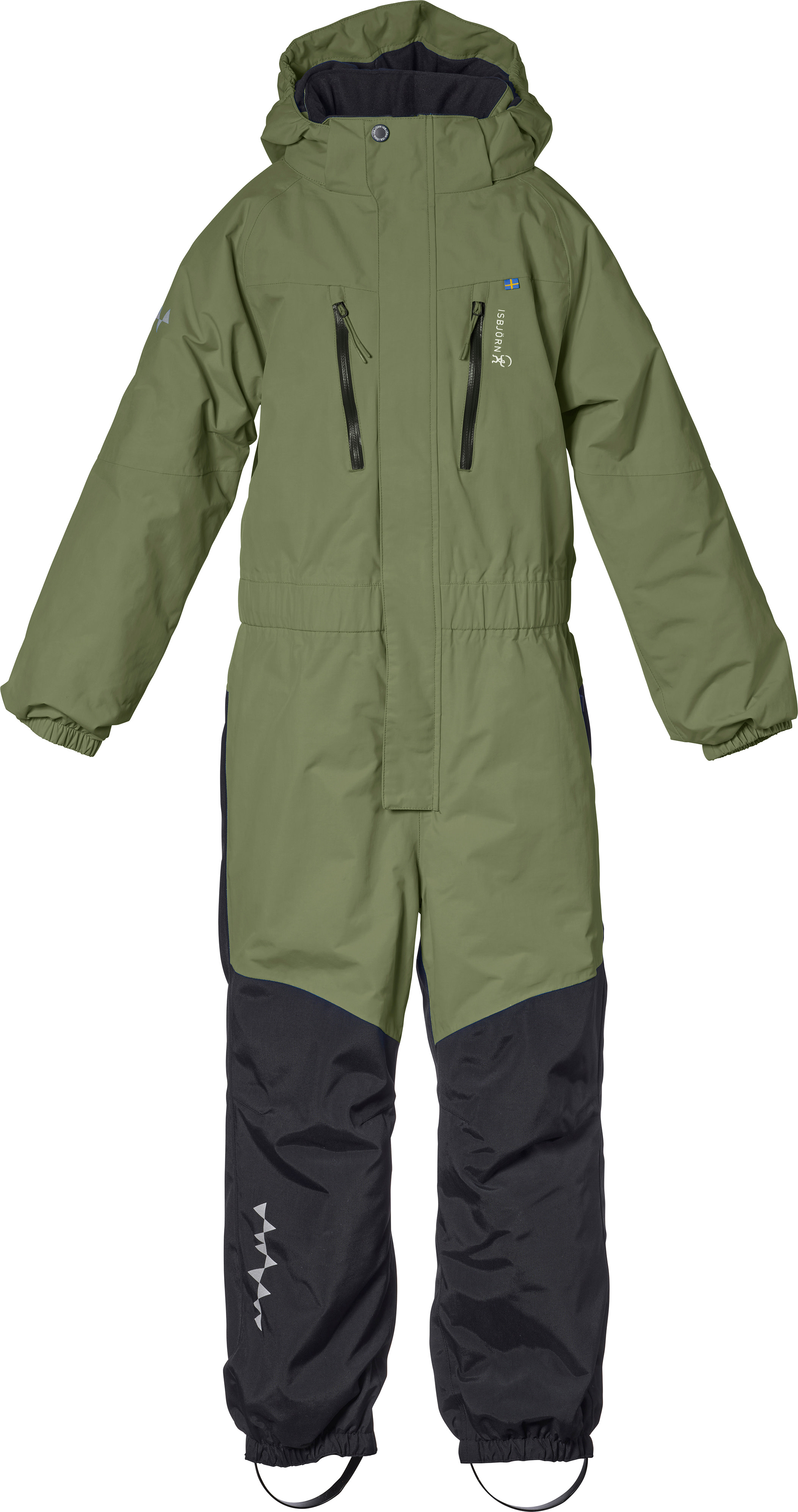 Isbjörn of Sweden Kids’ Penguin Snowsuit Moss