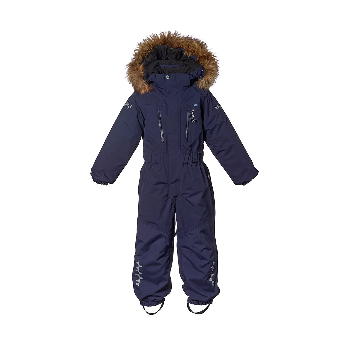 Isbjörn of Sweden Kids’ Snowlion Snowsuit Navy