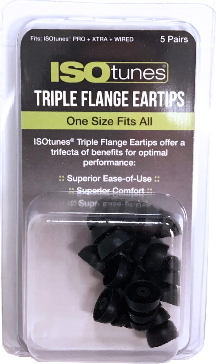 ISOtunes Triple Flange Eartips (5 Pair Pack) Nocolour ISOtunes