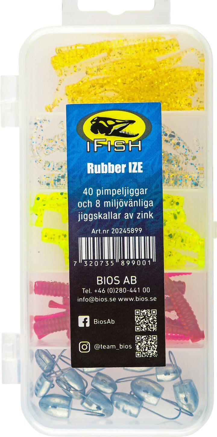 iFish Rubber Ize Pimple Jigs 40-P Mixed iFish