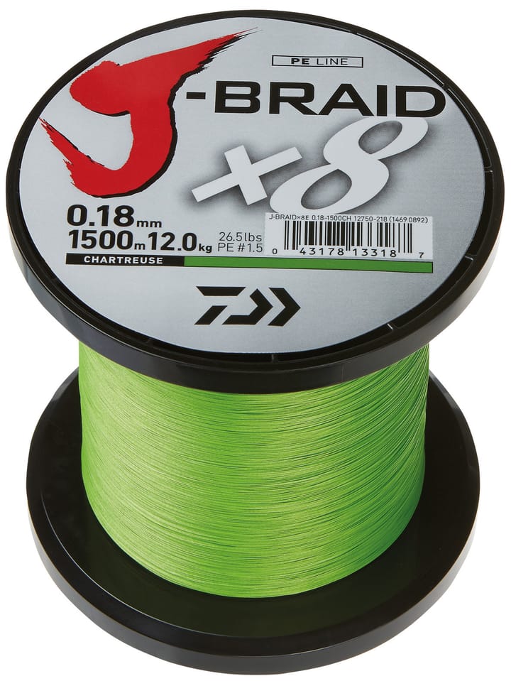 Daiwa Daiwa J-Braid X8 1500m Chartreuse Daiwa