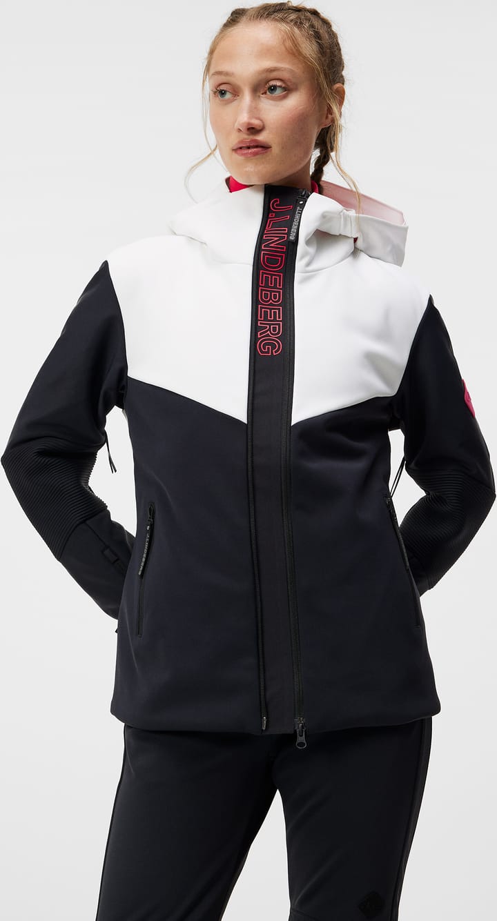 J.Lindeberg Women's Stanford Hybrid Jacket White J.Lindeberg