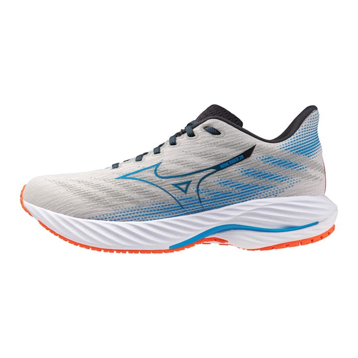 Mizuno Men's Wave Rider 28 Nimbus Cloud/blue Pace/mizuno Ignition Red Mizuno