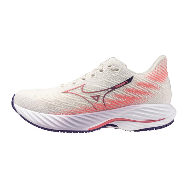 Mizuno Women's Wave Rider 28 Mizuno Snow White/camellia Rose/vintage Indigo Mizuno