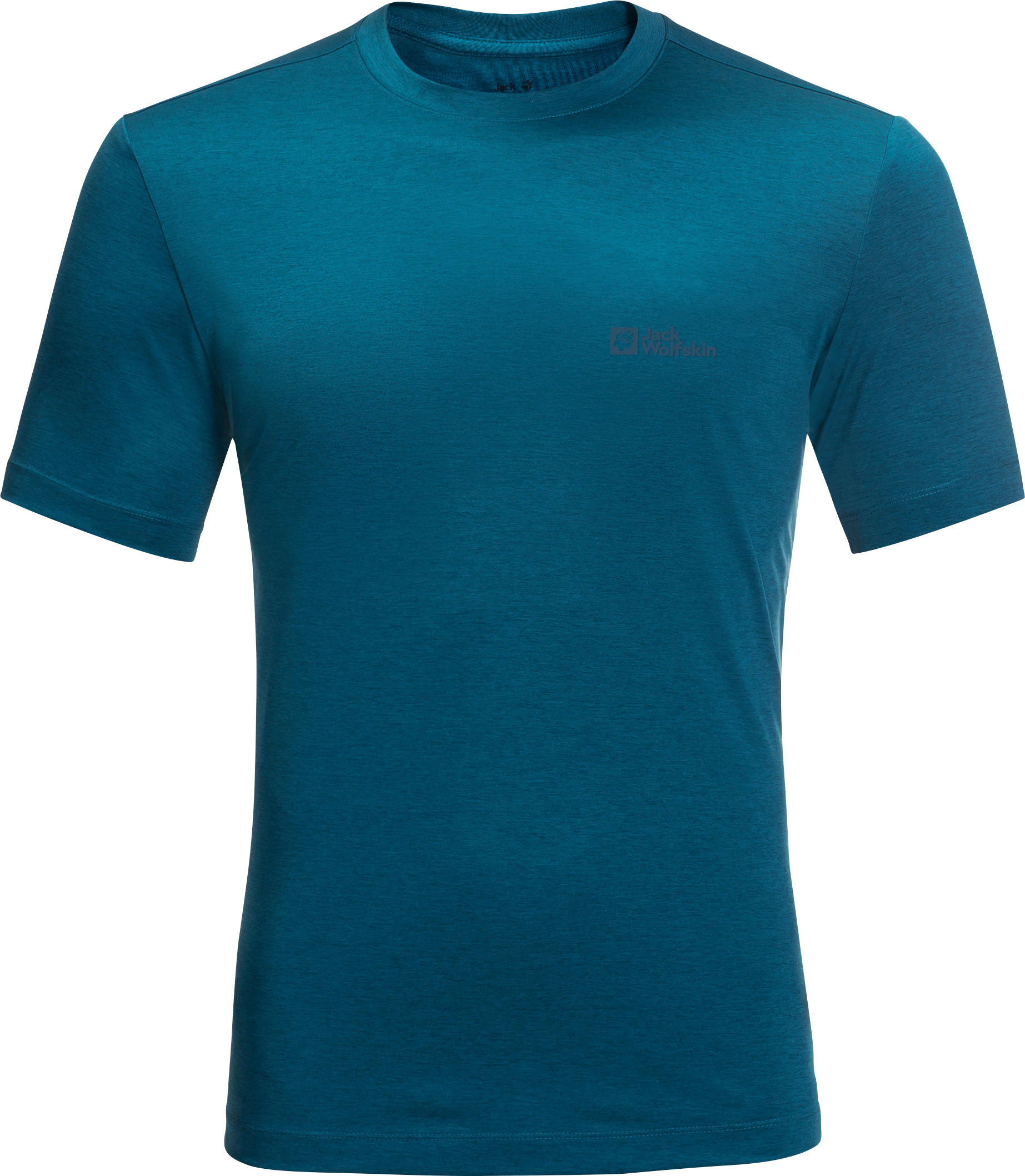 Jack Wolfskin Men’s Hiking Short Sleeve T-Shirt Blue Daze