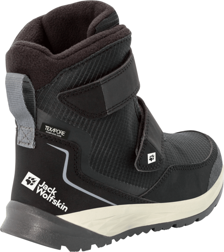 Jack Wolfskin Kids' Polar Bear Texapore High Velcro Black / Grey Jack Wolfskin